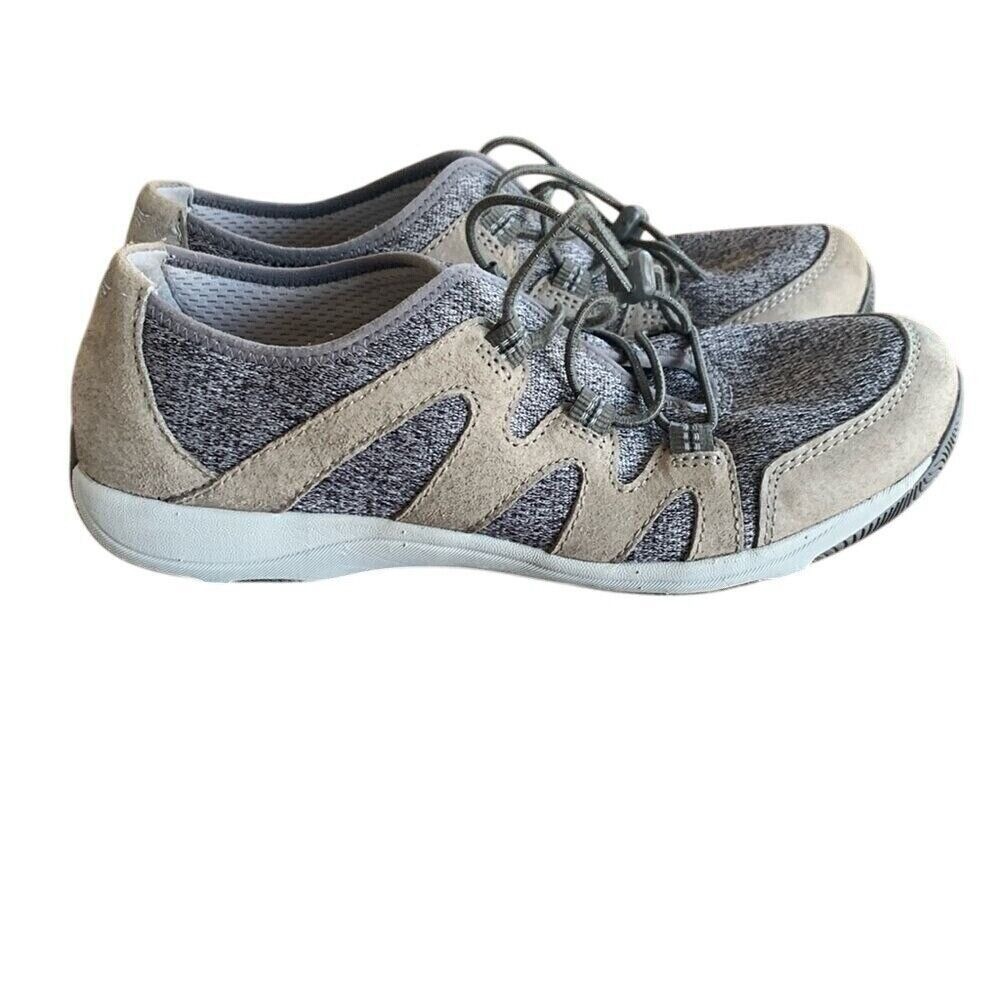 Dansko Holland‎ Lightweight Comfort Walking Shoes Charcoal Suede Lace Up EUR 39